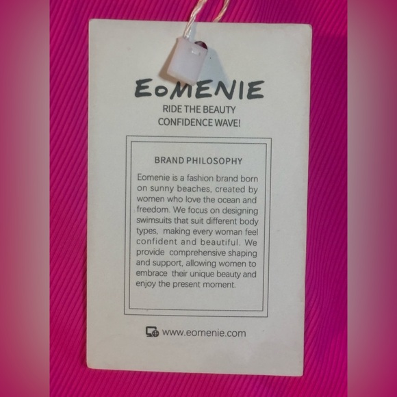 Women’s Hot Pink One Piece Bathing Suit 2X - Picture 5 of 5